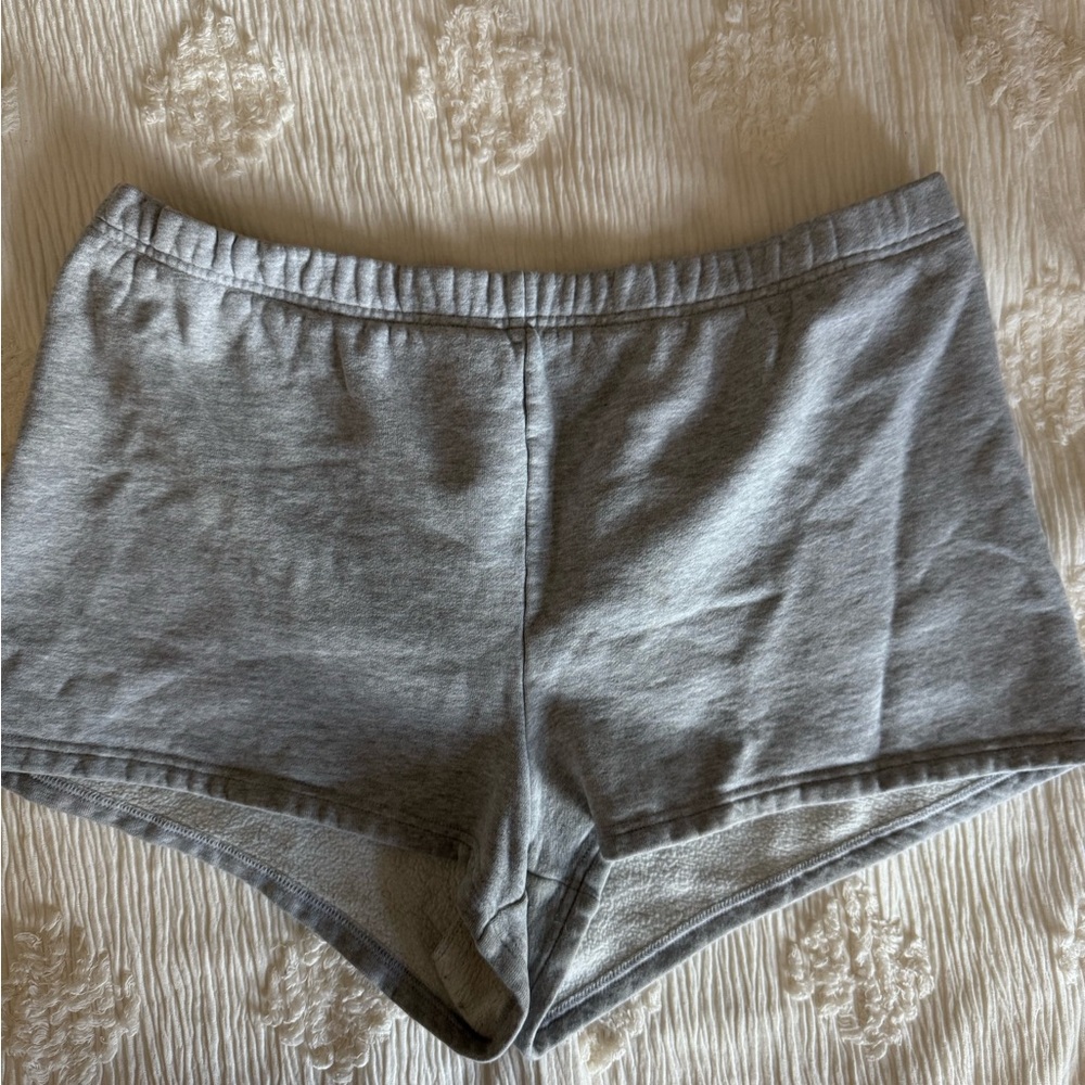 ARITZIA TNA ‘Boyfriend Sweat Shorts’, Heather Cloud Grey